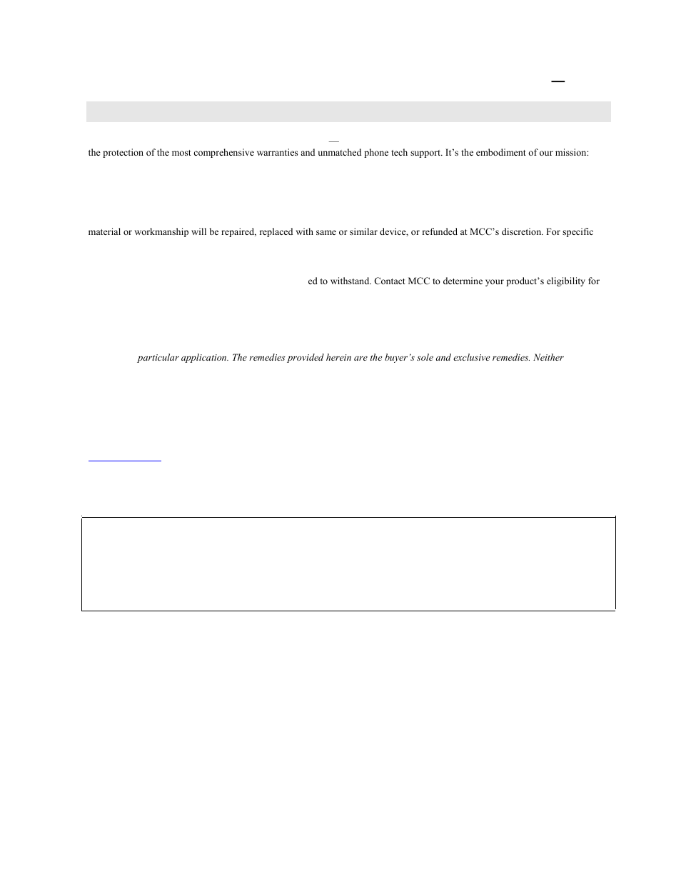 Management committed to your satisfaction | Measurement Computing CIO-DAS08-AOH User Manual | Page 2 / 32