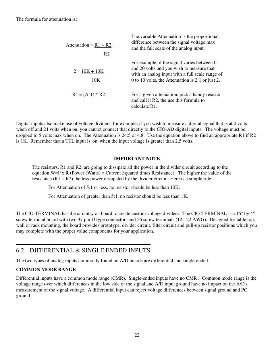 2 differential & single ended inputs | Measurement Computing CIO-DAS16/330 User Manual | Page 26 / 34