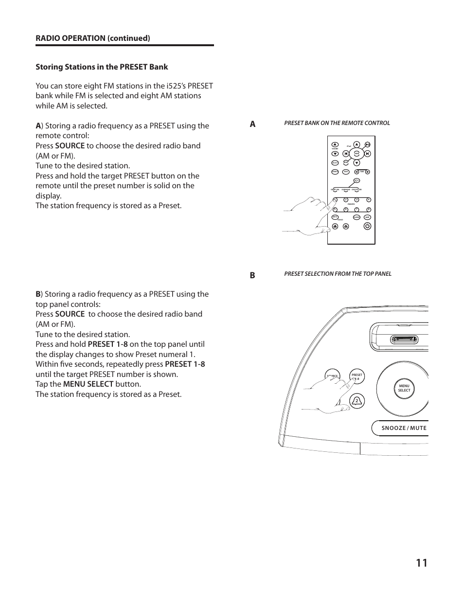 Cambridge SoundWorks I525 User Manual | Page 11 / 24