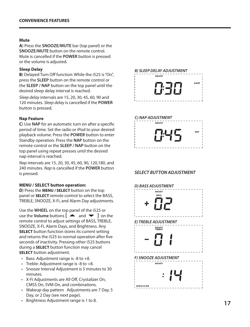 Cambridge SoundWorks I525 User Manual | Page 17 / 24