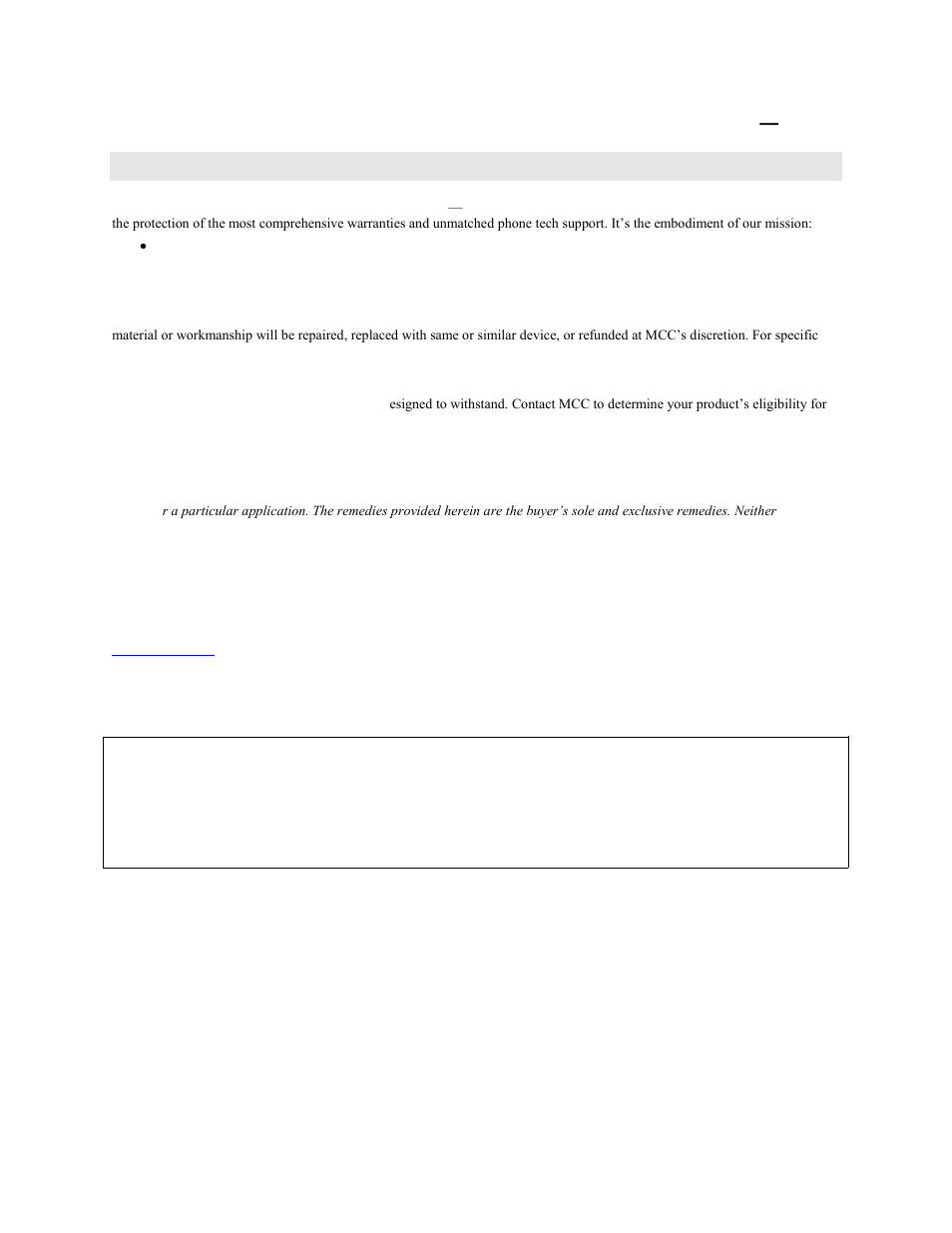 Management committed to your satisfaction | Measurement Computing CIO-DAS800 User Manual | Page 2 / 20