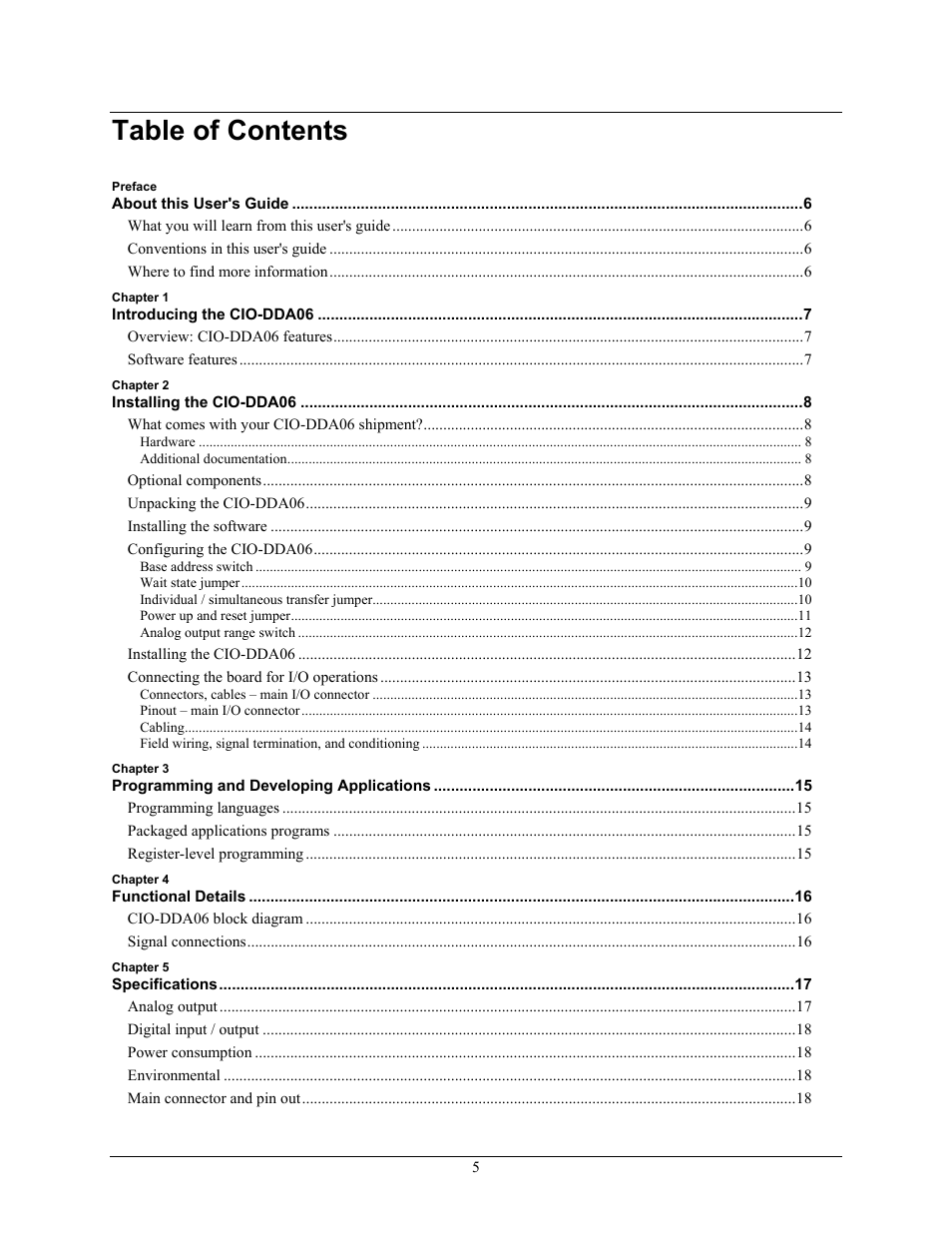 Measurement Computing CIO-DDA06 User Manual | Page 5 / 21