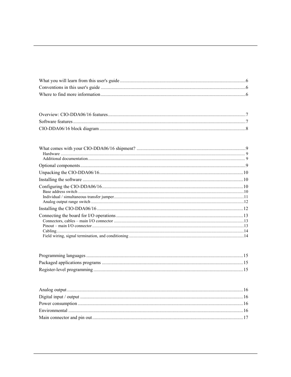 Measurement Computing CIO-DDA06/16 User Manual | Page 4 / 18