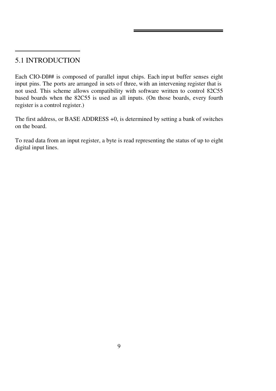 0 data registers | Measurement Computing CIO-DI48 User Manual | Page 13 / 24