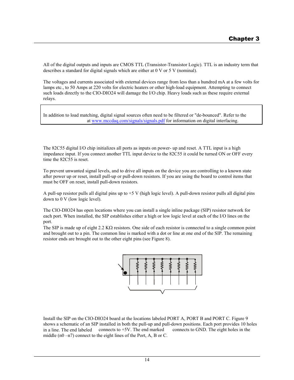 Functional details, Signal level control | Measurement Computing CIO-DIO24 User Manual | Page 14 / 20