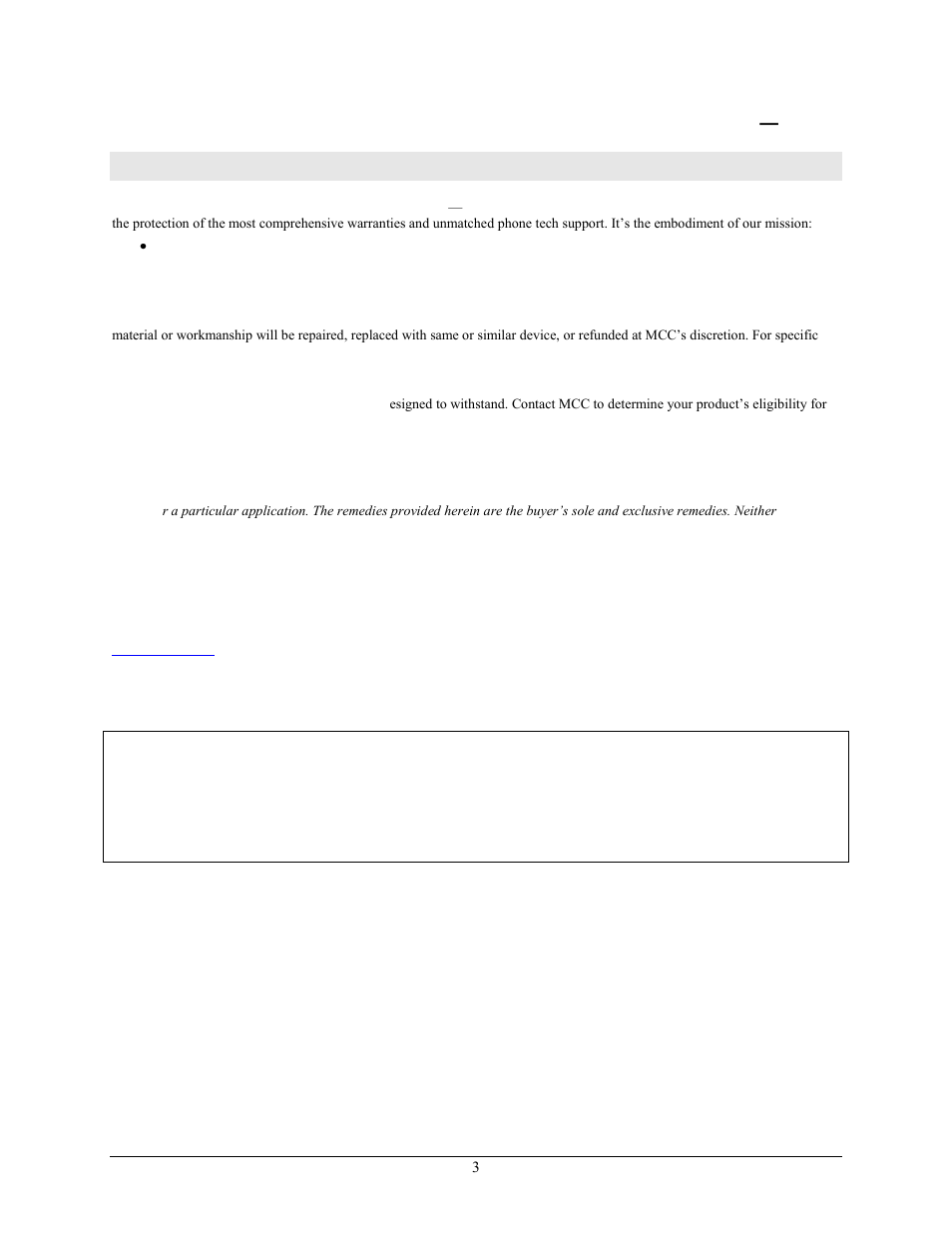 Management committed to your satisfaction | Measurement Computing CIO-DIO24/CTR3 User Manual | Page 3 / 21