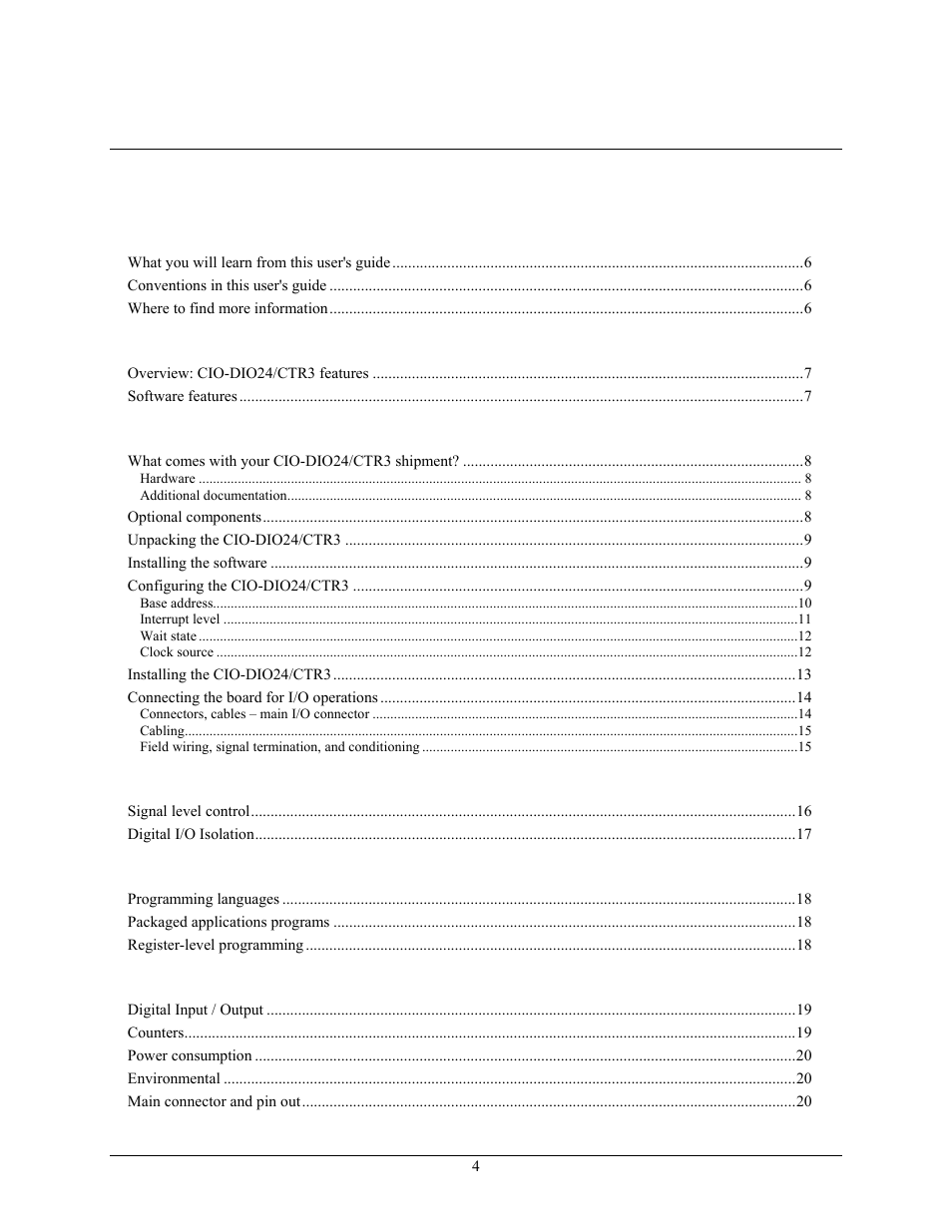 Measurement Computing CIO-DIO24/CTR3 User Manual | Page 4 / 21