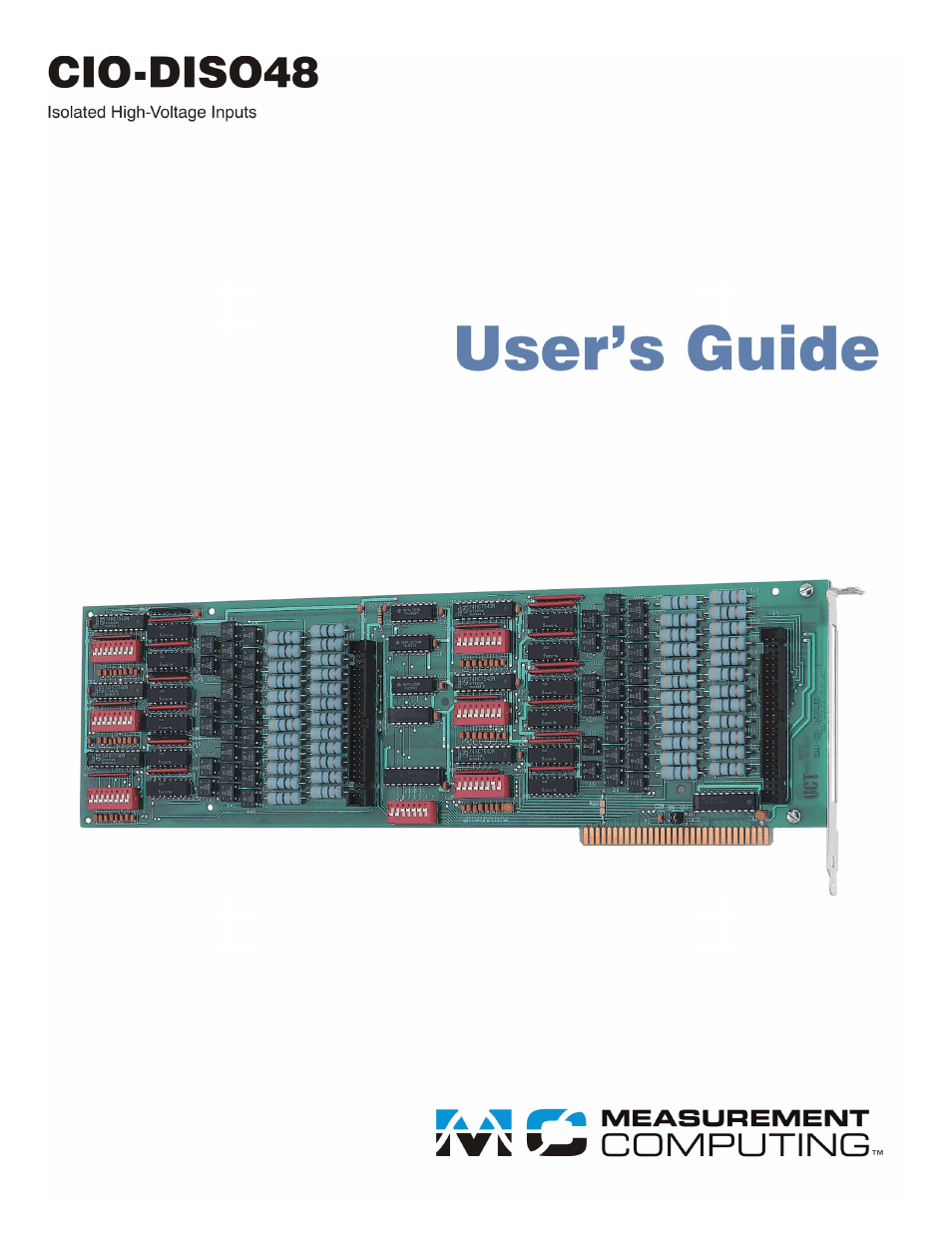 Measurement Computing CIO-DISO48 User Manual | 17 pages