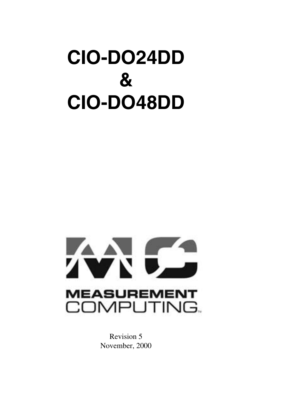 Measurement Computing CIO-DO24DD User Manual | 20 pages