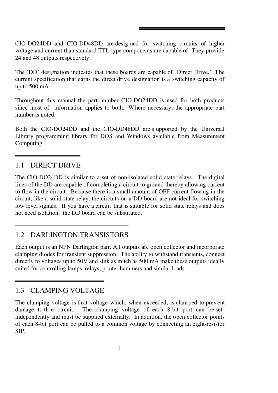 0 introduction | Measurement Computing CIO-DO24DD User Manual | Page 5 / 20