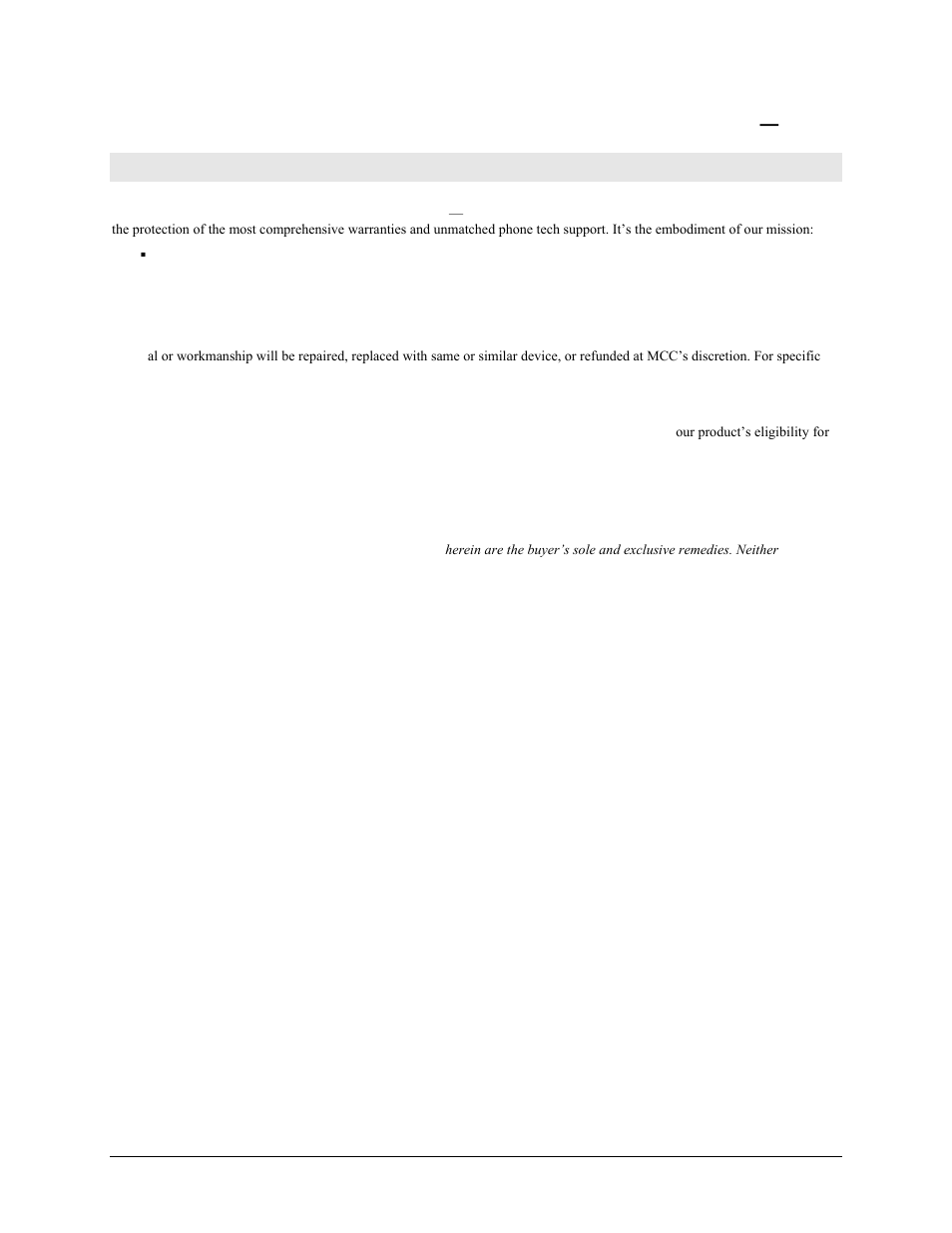 Management committed to your satisfaction | Measurement Computing CIO-DUAL-AC5 User Manual | Page 3 / 18