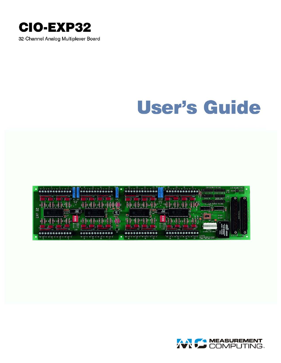 Measurement Computing CIO-EXP32 User Manual | 27 pages
