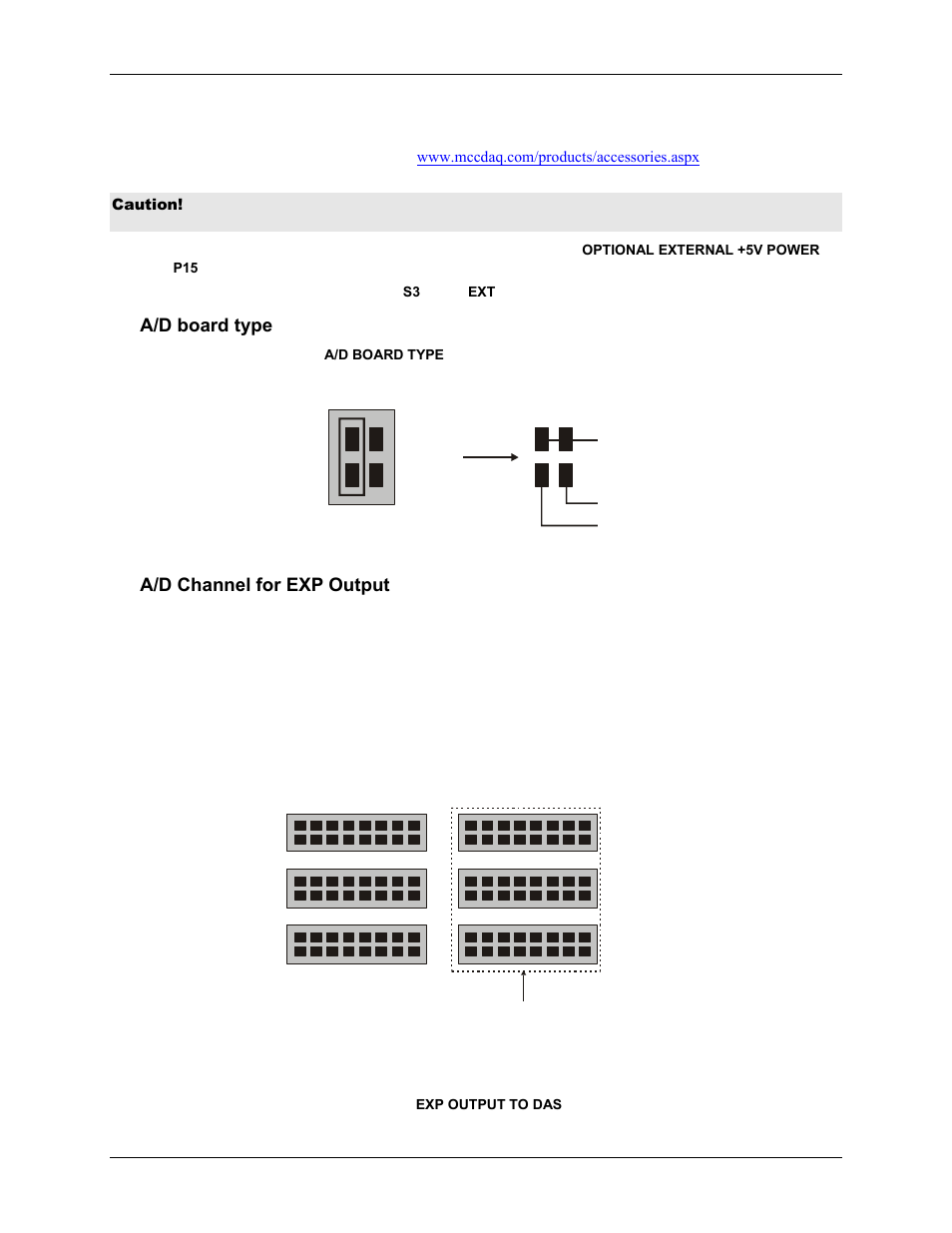 A/d board type, A/d channel for exp output | Measurement Computing CIO-EXP32 User Manual | Page 14 / 27