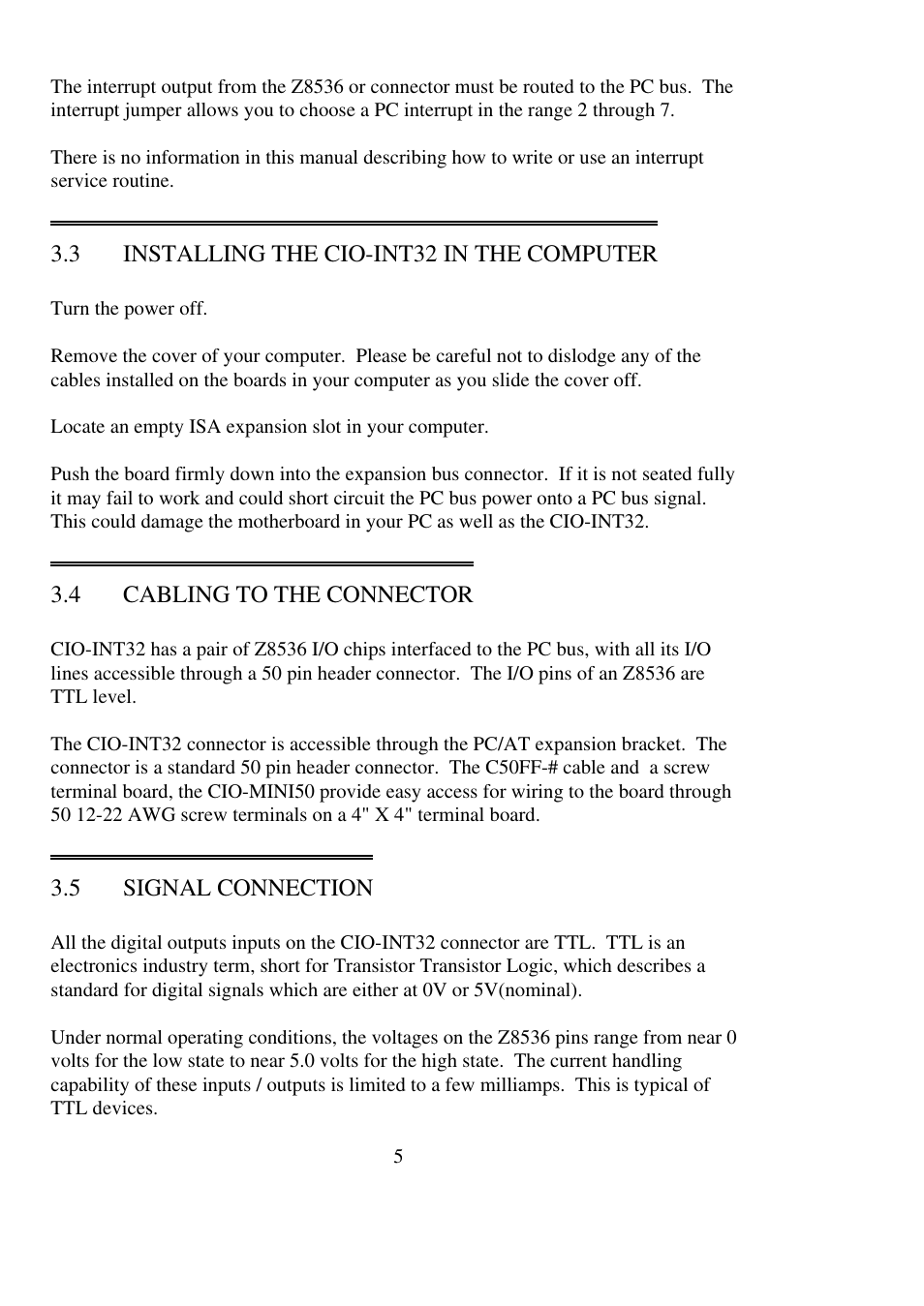 Measurement Computing CIO-INT-32 User Manual | Page 9 / 24