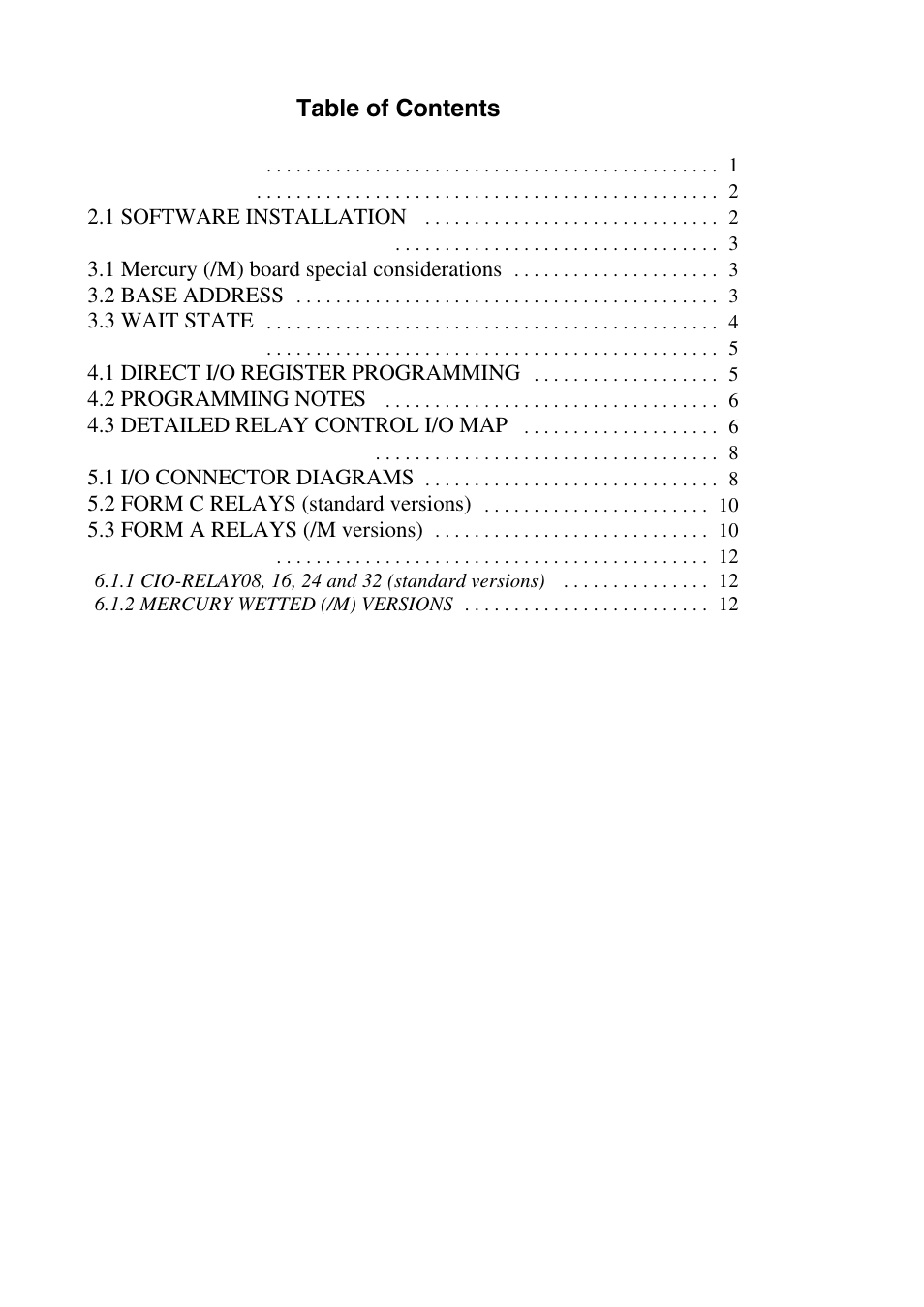 Measurement Computing CIO-RELAY08 User Manual | Page 3 / 20