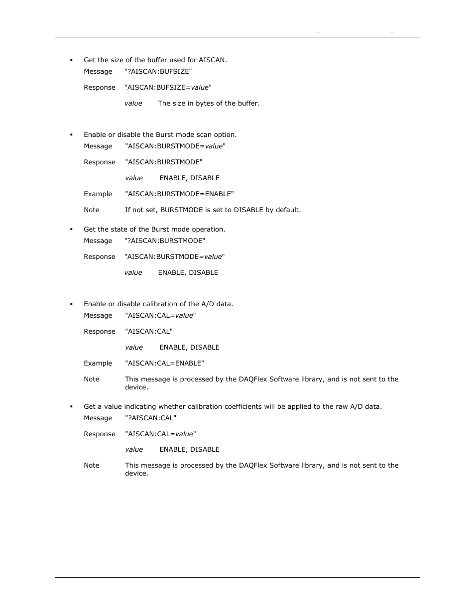 Burstmode | Measurement Computing DAQFlex User Guide User Manual | Page 43 / 125