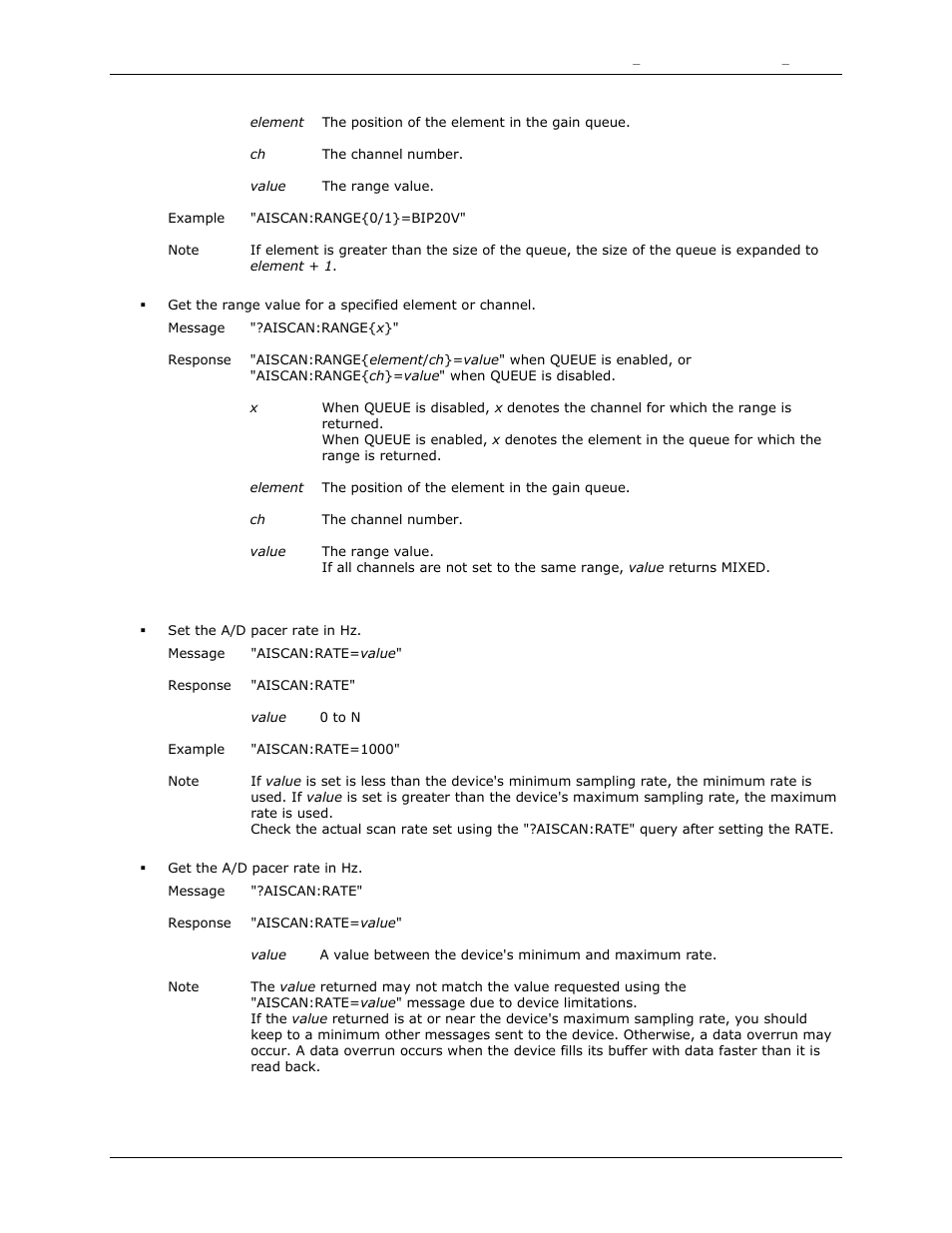 Rate | Measurement Computing DAQFlex User Guide User Manual | Page 47 / 125