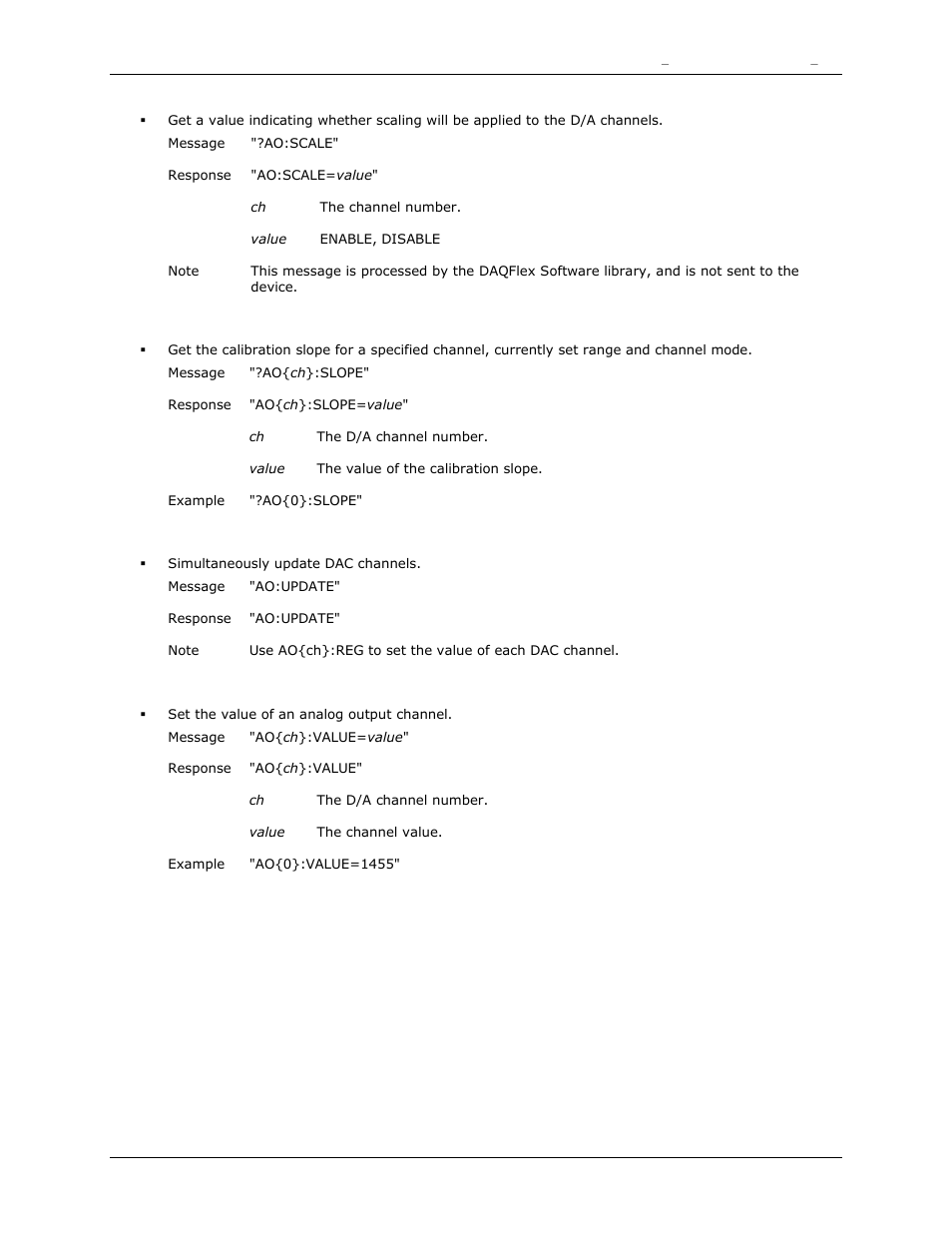 Slope, Update, Value | Measurement Computing DAQFlex User Guide User Manual | Page 54 / 125