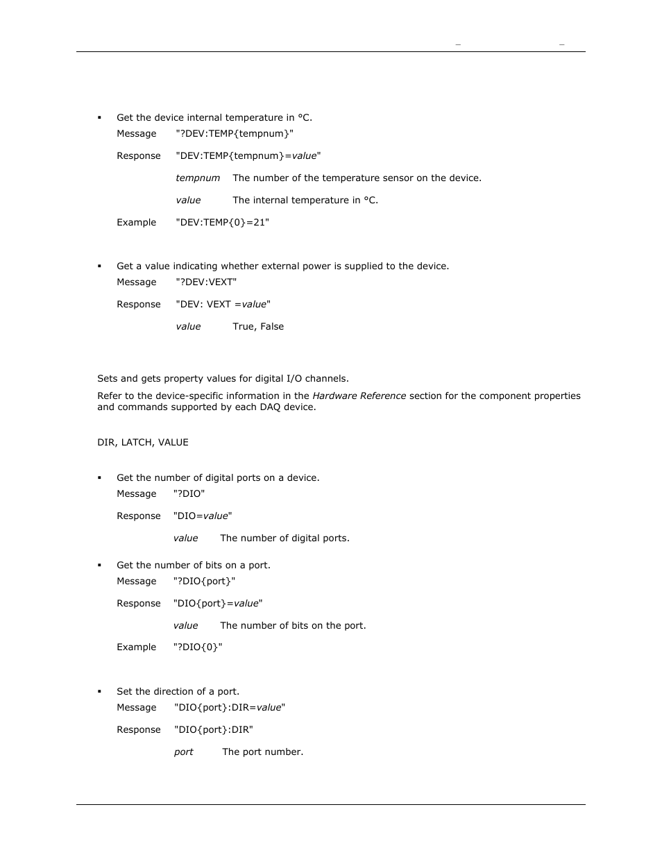 Temp, Vext | Measurement Computing DAQFlex User Guide User Manual | Page 65 / 125