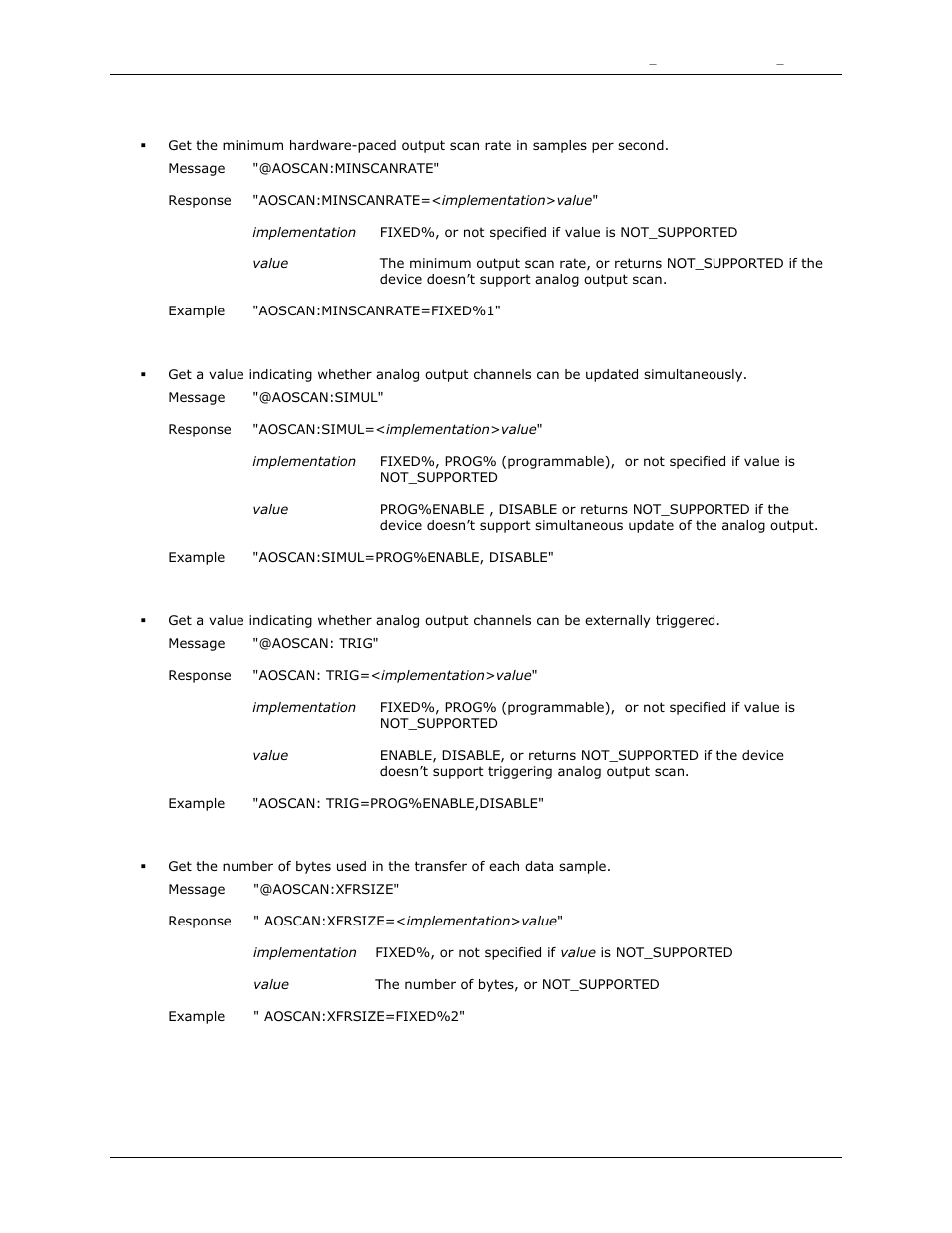 Minscanrate, Simul, Trig | Xfrsize | Measurement Computing DAQFlex User Guide User Manual | Page 85 / 125