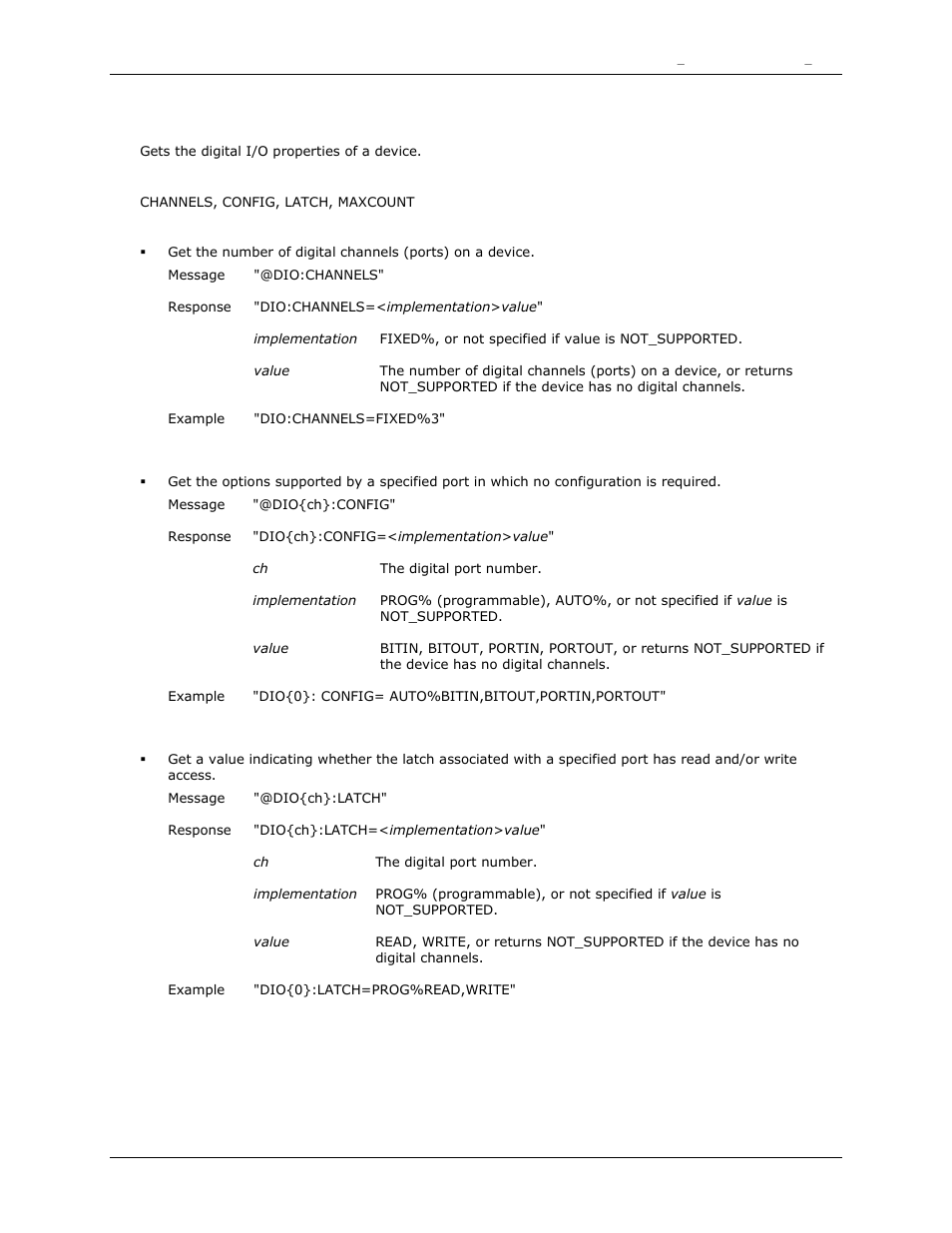 Channels, Config, Latch | Measurement Computing DAQFlex User Guide User Manual | Page 88 / 125