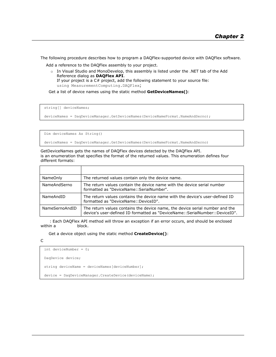 Using daqflex software, Chapter 2 | Measurement Computing DAQFlex User Guide User Manual | Page 9 / 125