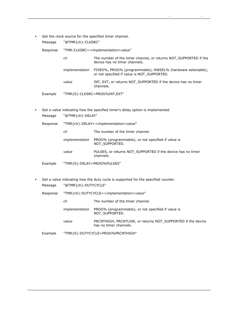 Clksrc, Delay, Dutycycle | Measurement Computing DAQFlex User Guide User Manual | Page 90 / 125