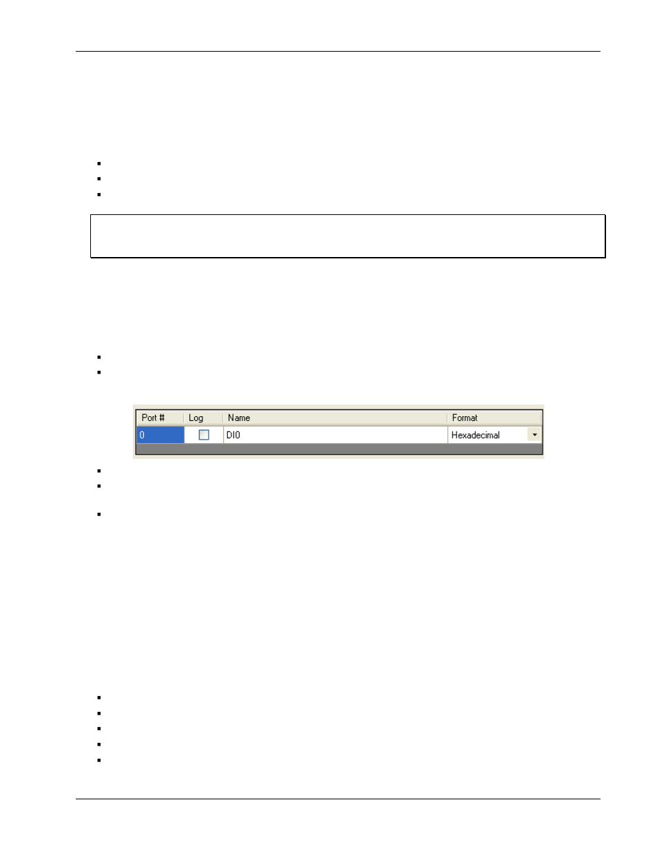 Configuring digital input parameters | Measurement Computing DAQLog User Guide User Manual | Page 23 / 44