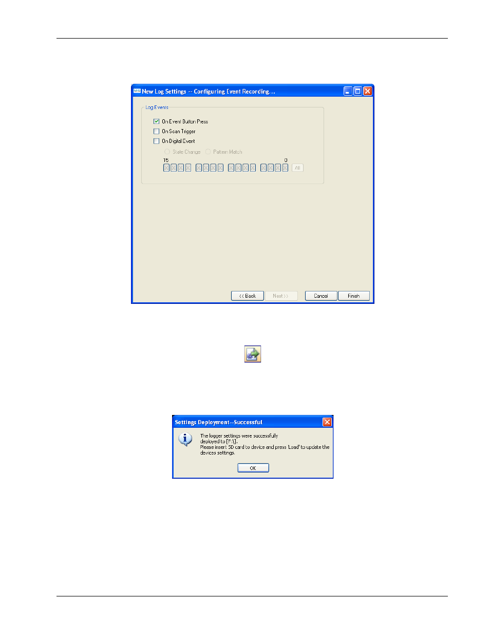 Deploy the settings file | Measurement Computing DAQLog User Guide User Manual | Page 41 / 44