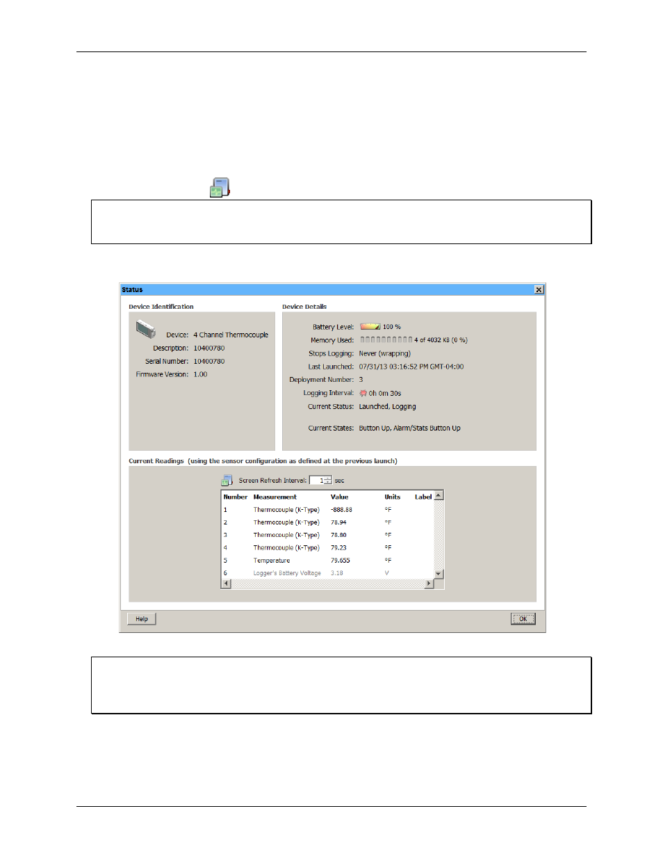 Checking the device status | Measurement Computing USB-5100 Series User Manual | Page 24 / 64