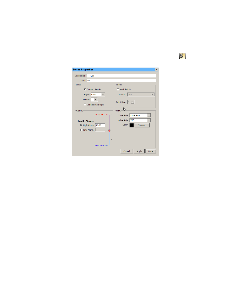 Setting series properties | Measurement Computing USB-5100 Series User Manual | Page 37 / 64