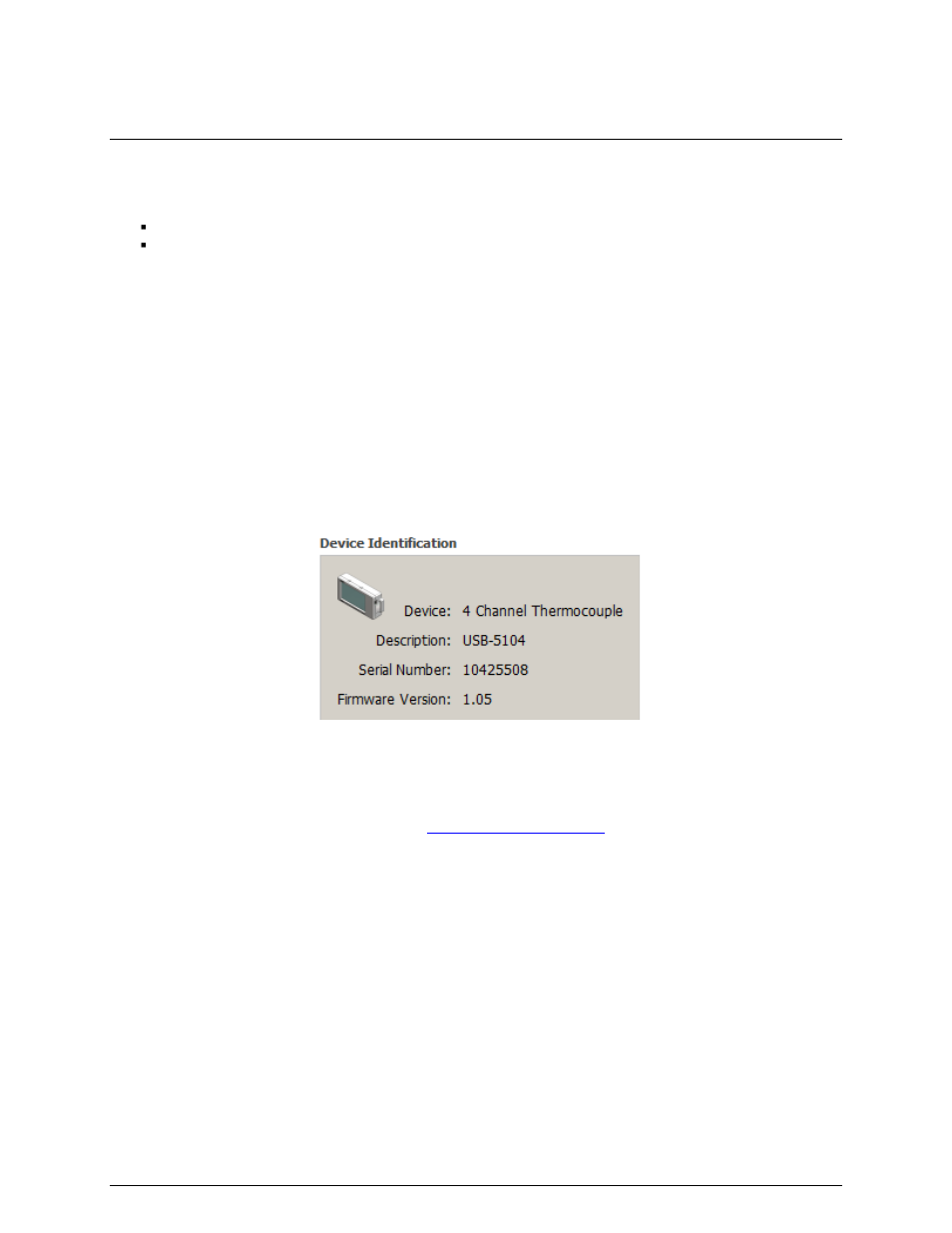 Updating usb-5100 series logger firmware, Determining the installed firmware version, Updating the firmware | Hardware reference | Measurement Computing USB-5100 Series User Manual | Page 49 / 64