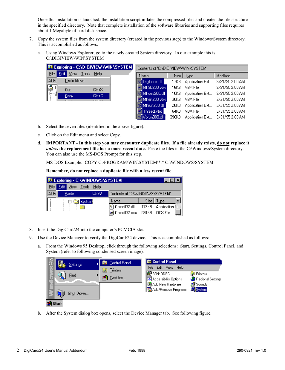 Measurement Computing DigiCard/24 User Manual | Page 2 / 4