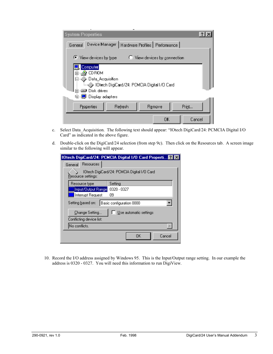 Measurement Computing DigiCard/24 User Manual | Page 3 / 4