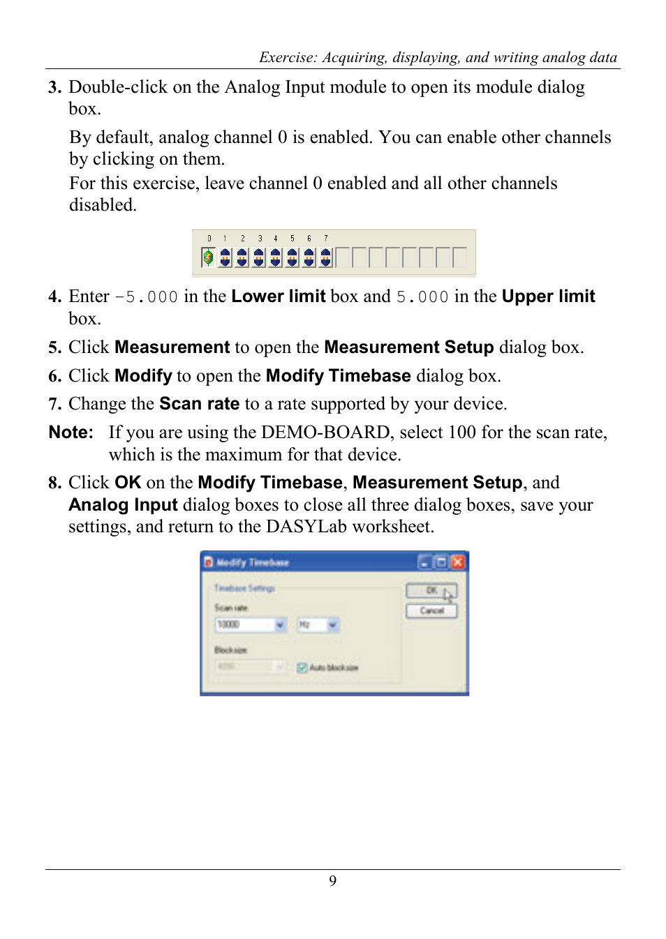 Measurement Computing DASYLab Getting Started User Manual | Page 9 / 16