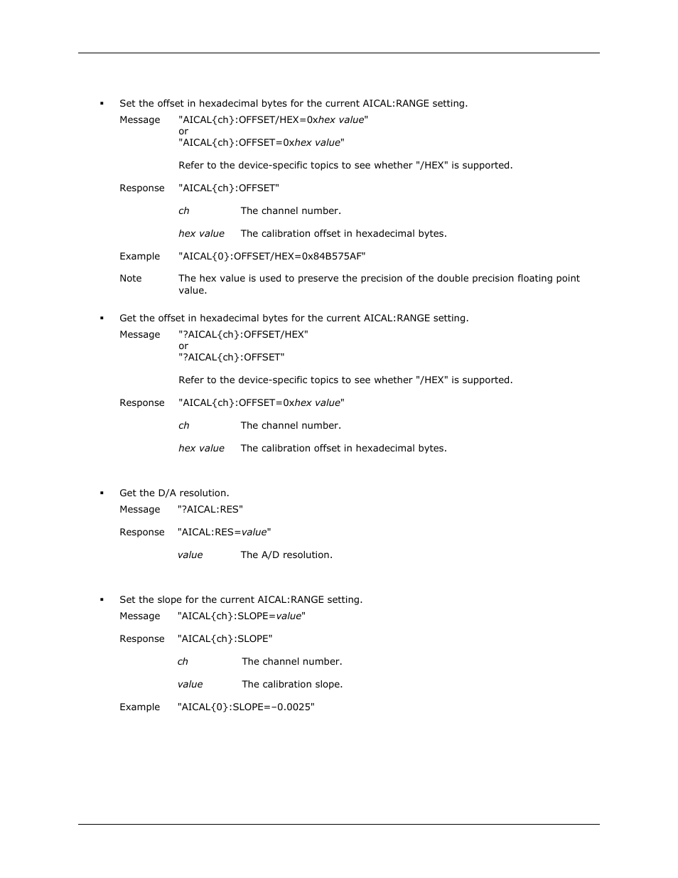 Offset, Slope | Measurement Computing DAQFlex User Manual | Page 18 / 46