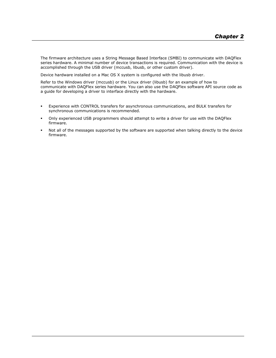 Programming and developing applications, Chapter 2 | Measurement Computing DAQFlex User Manual | Page 7 / 46
