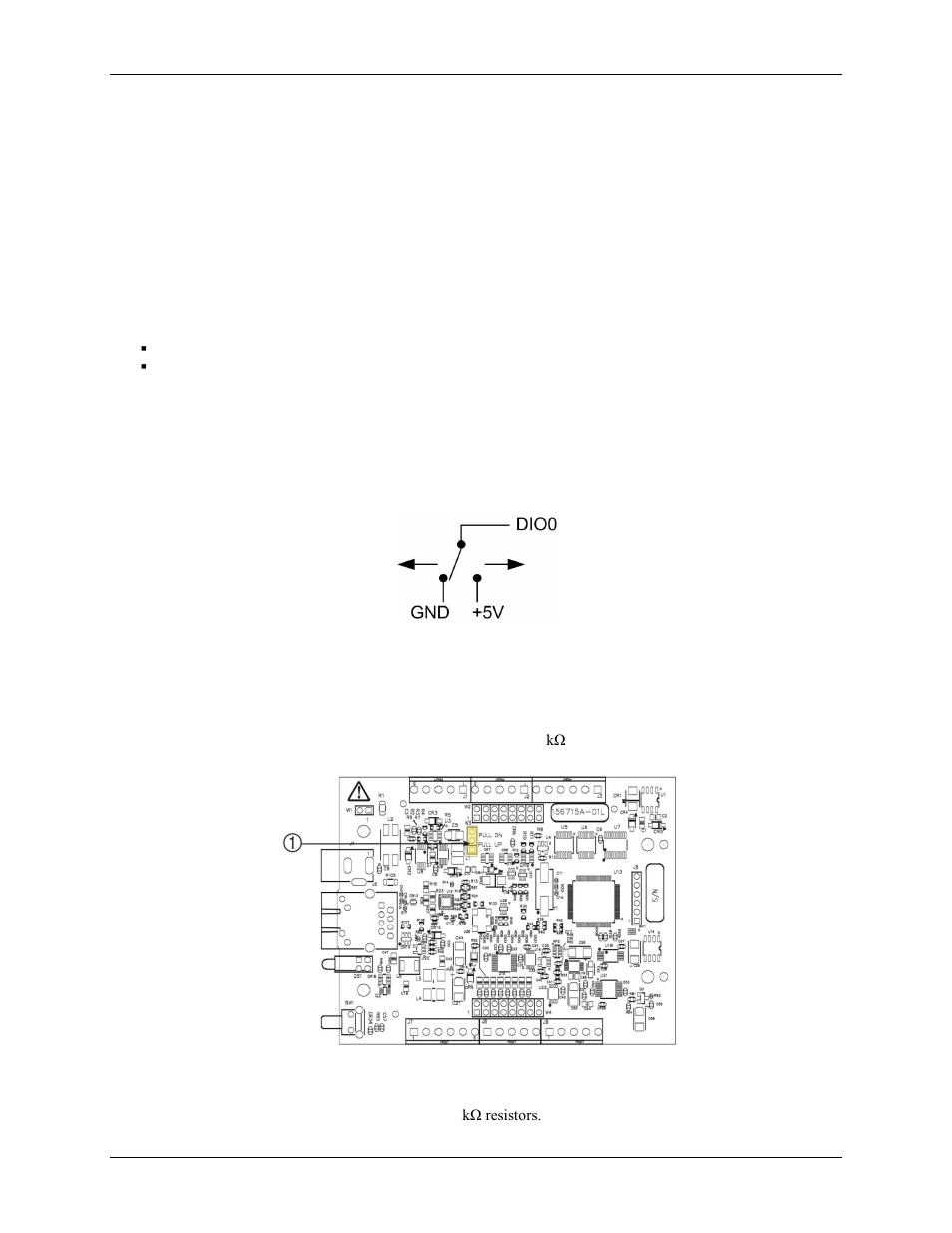 Analog output, External clock i/o, Digital i/o | Pull-up/down configuration | Measurement Computing E-1608 User Manual | Page 15 / 29