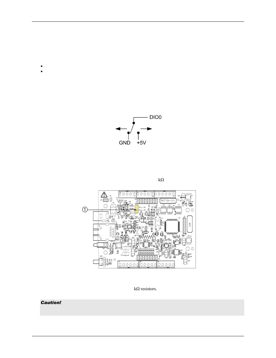 External clock i/o, Digital i/o, Pull-up/down configuration | Measurement Computing E-1608-OEM User Manual | Page 16 / 29