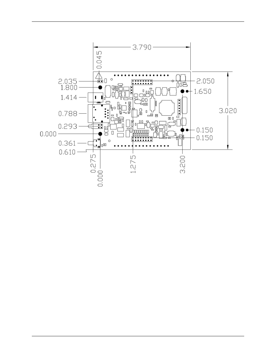Mechanical drawings | Measurement Computing E-1608-OEM User Manual | Page 18 / 29