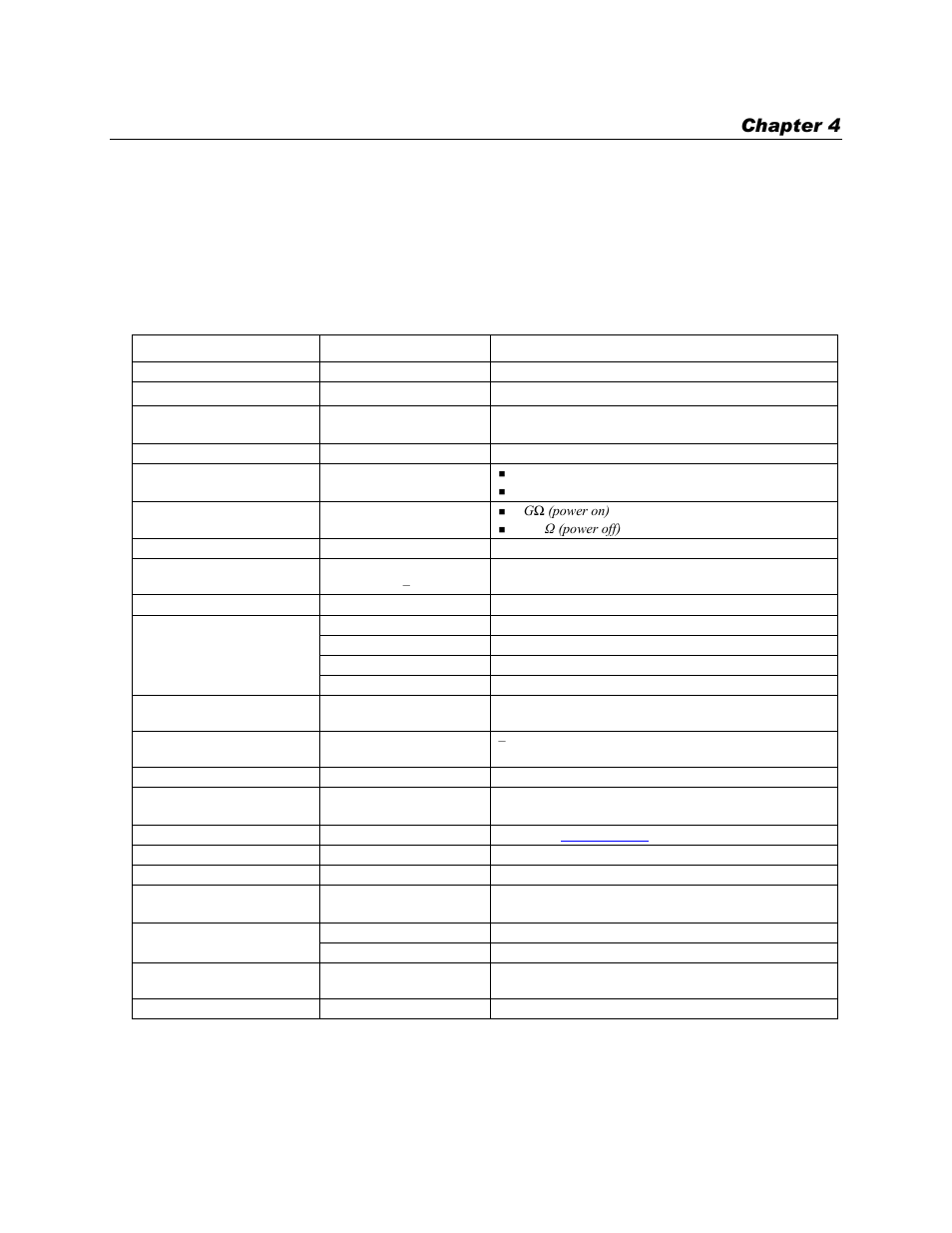 Specifications, Analog input, Chapter 4 | Measurement Computing E-1608-OEM User Manual | Page 19 / 29