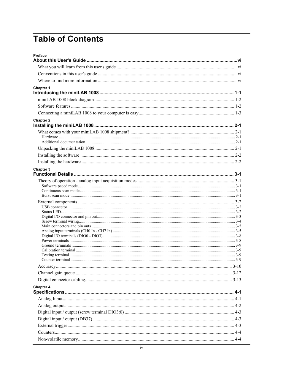 Measurement Computing miniLAB-1008 User Manual | Page 5 / 34
