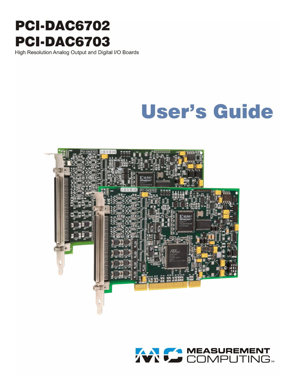 Measurement Computing PCI-DAC6702 User Manual | 24 pages