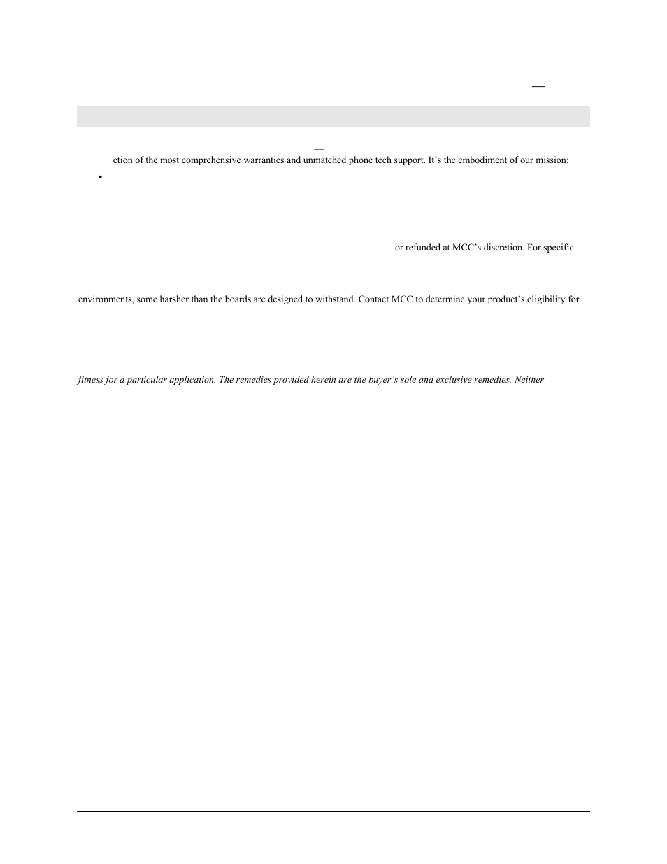 Management committed to your satisfaction | Measurement Computing PCI-DAC6702 User Manual | Page 3 / 24