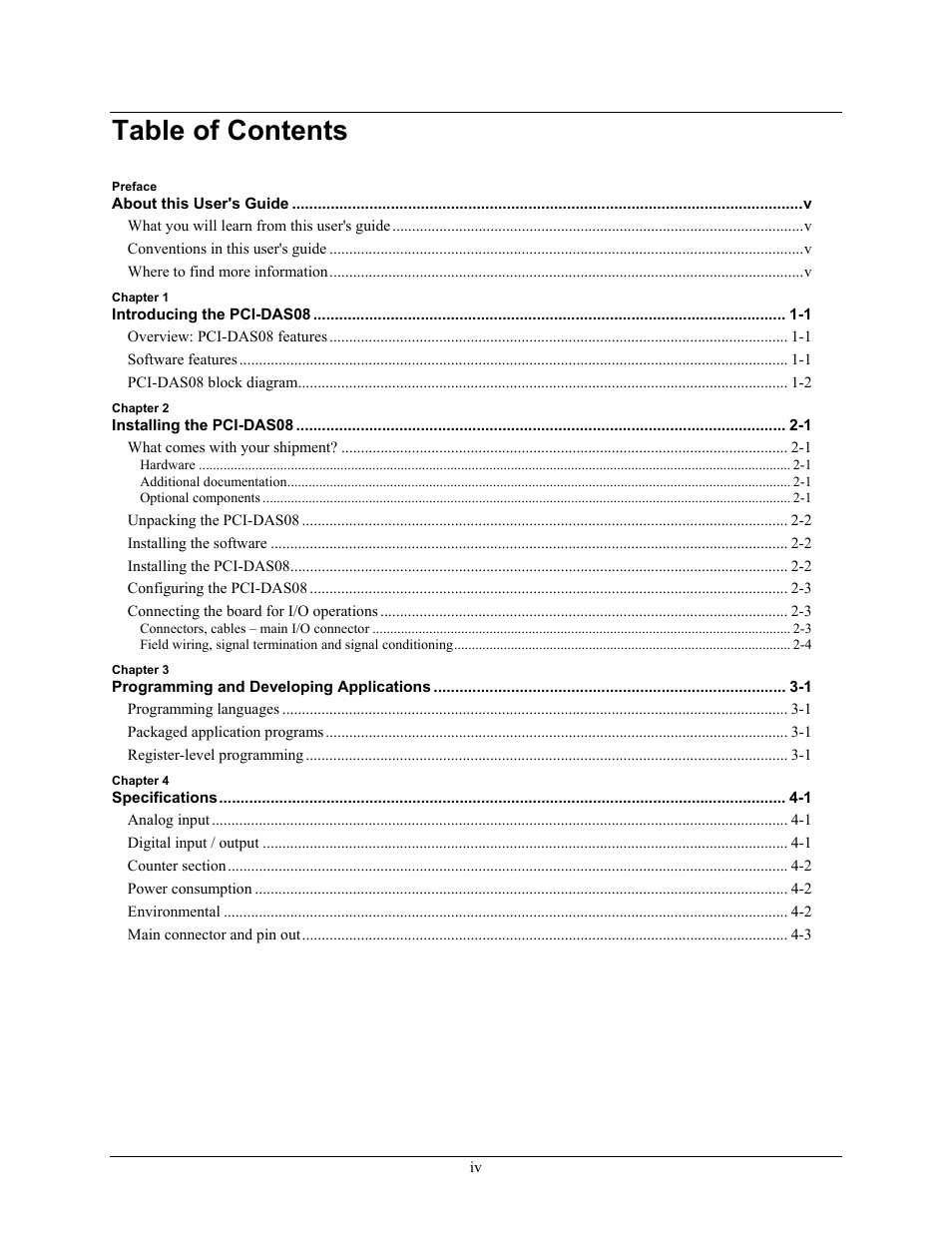 Measurement Computing PCI-DAS08 User Manual | Page 5 / 19