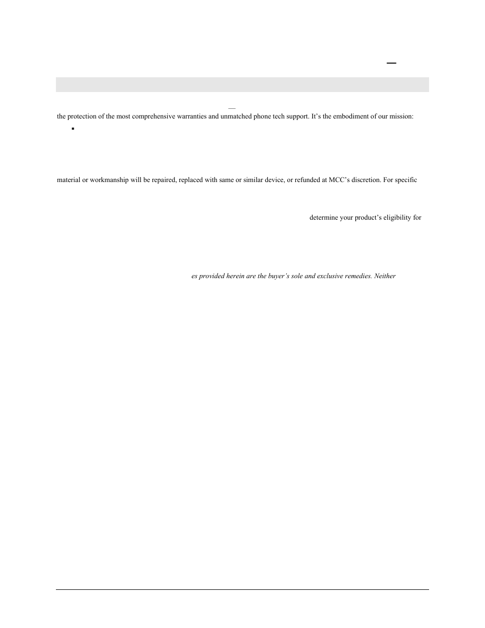 Management committed to your satisfaction | Measurement Computing PCI-DAS1001 User Manual | Page 3 / 24