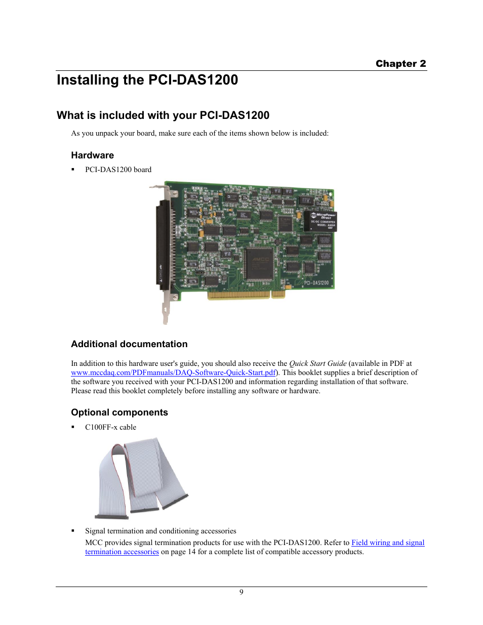 Installing the pci-das1200, What is included with your pci-das1200 | Measurement Computing PCI-DAS1200 User Manual | Page 10 / 24