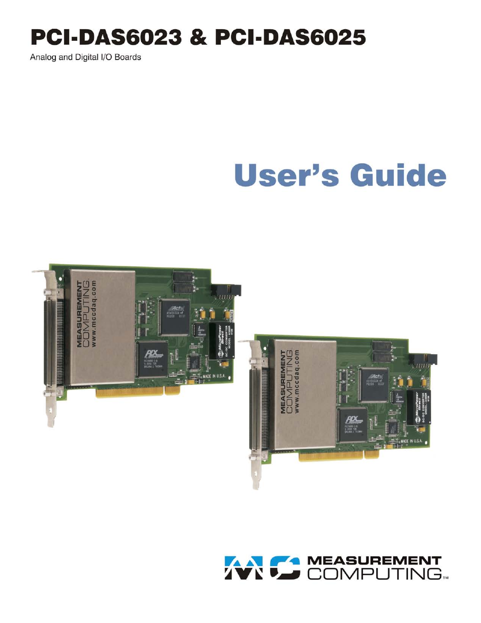 Measurement Computing PCI-DAS6023 User Manual | 44 pages