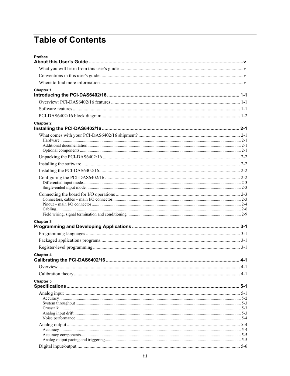 Measurement Computing PCI-DAS6402/16 User Manual | Page 4 / 34