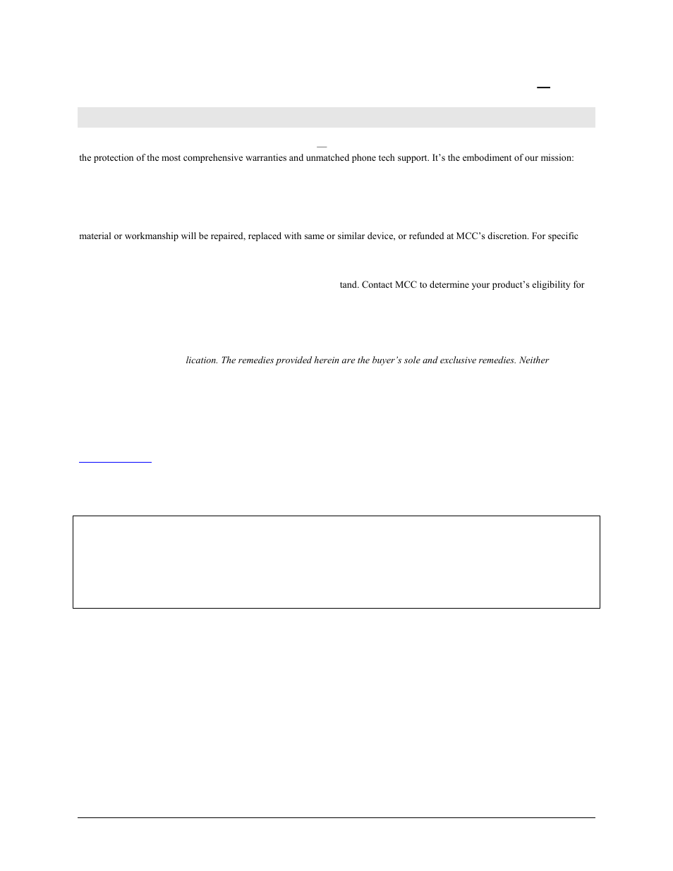 Management committed to your satisfaction | Measurement Computing PCI-DDA02/12 User Manual | Page 2 / 18